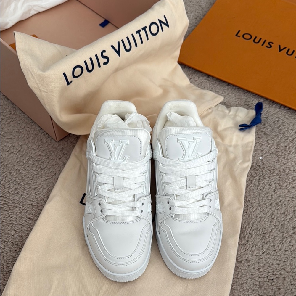 Louis Vuitton White Trainer Sneakers